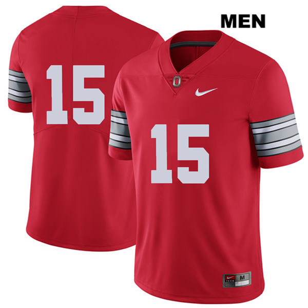 Ohio State Buckeyes Men's Jaylen Harris #15 Red Authentic Nike 2018 Spring Game No Name College NCAA Stitched Football Jersey RP19P32LS